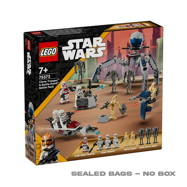 LEGO® Star Wars™ Clone Trooper™ & Battle Droid™ Battle Pack 75372 - NO BOX
