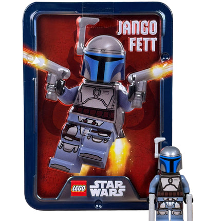 LEGO® Star Wars™ Jango Fett RECTANGLE Metal Tin with Minifigure