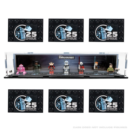 25th Anniversary Display Case (M&R x BrickShell) + 6 25th Anniversary Tile Bundle