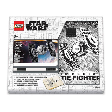 LEGO Star Wars Tie Fighter Creativity Set with Journal, Lego Tie Fighter Building Toy, and Gel Pens