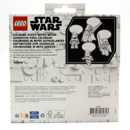 LEGO® Star Wars™ Coloring Sticky Notes - Darth Vader